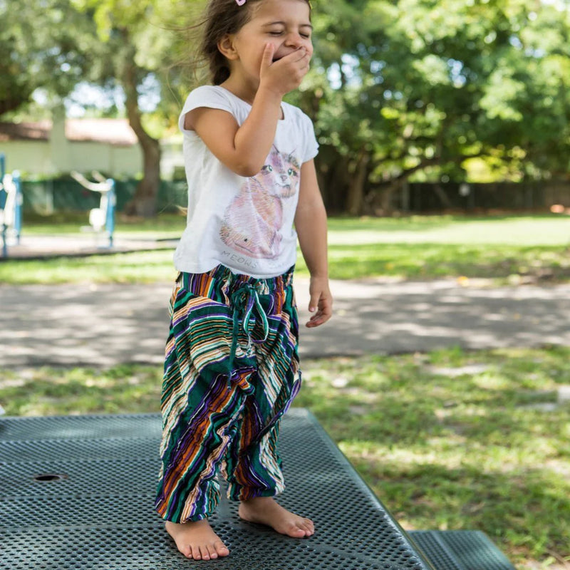 Kids Striped Harem Pants